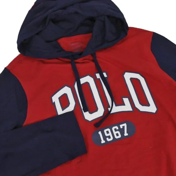NEW Polo Ralph Lauren Hoodie Sweatshirt! M XL Red Navy Big